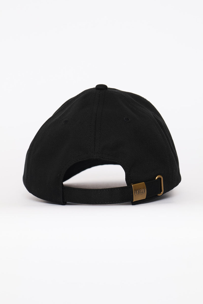 6 Panel Badge Peak - Black