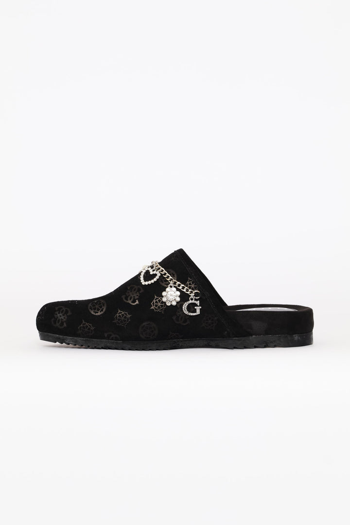 Monogram Gavyn Print Mule Slip On - Black