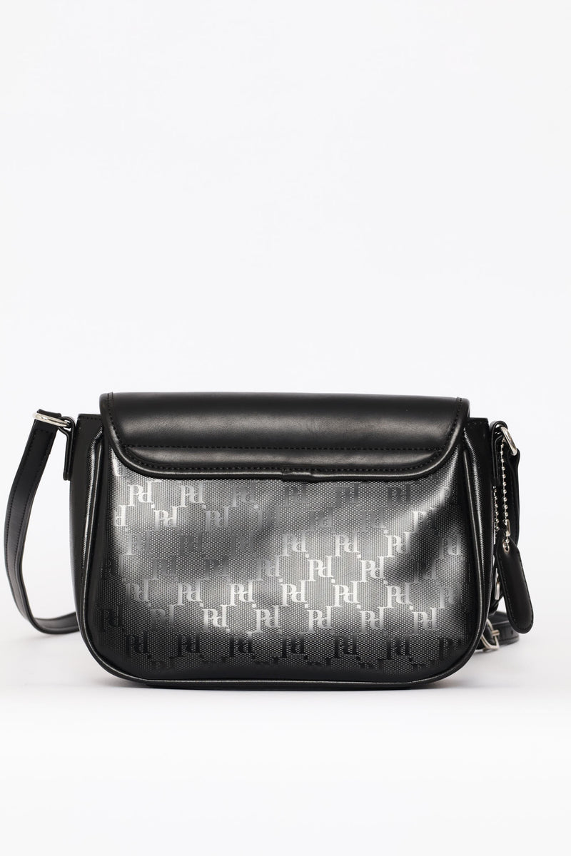 Rockford Flapover Crossbody Bag - Black