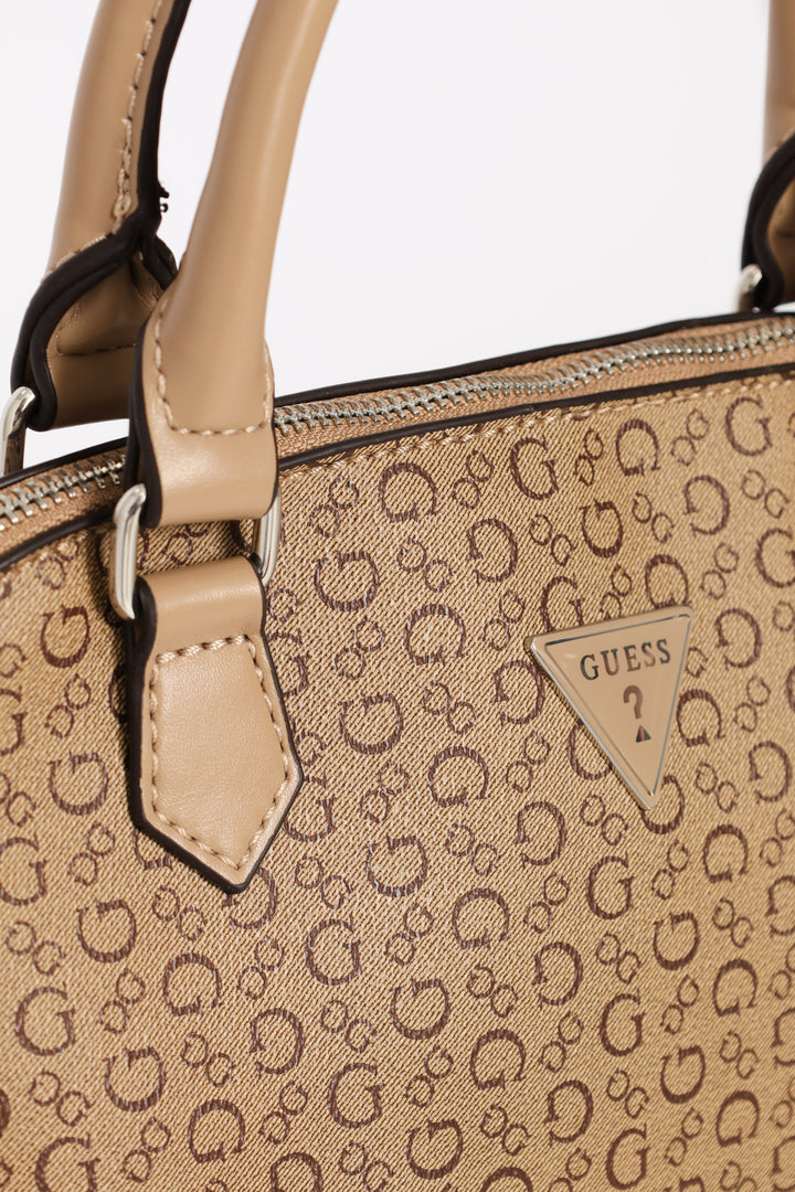 Jenai Dome Satchel - Dark Brown