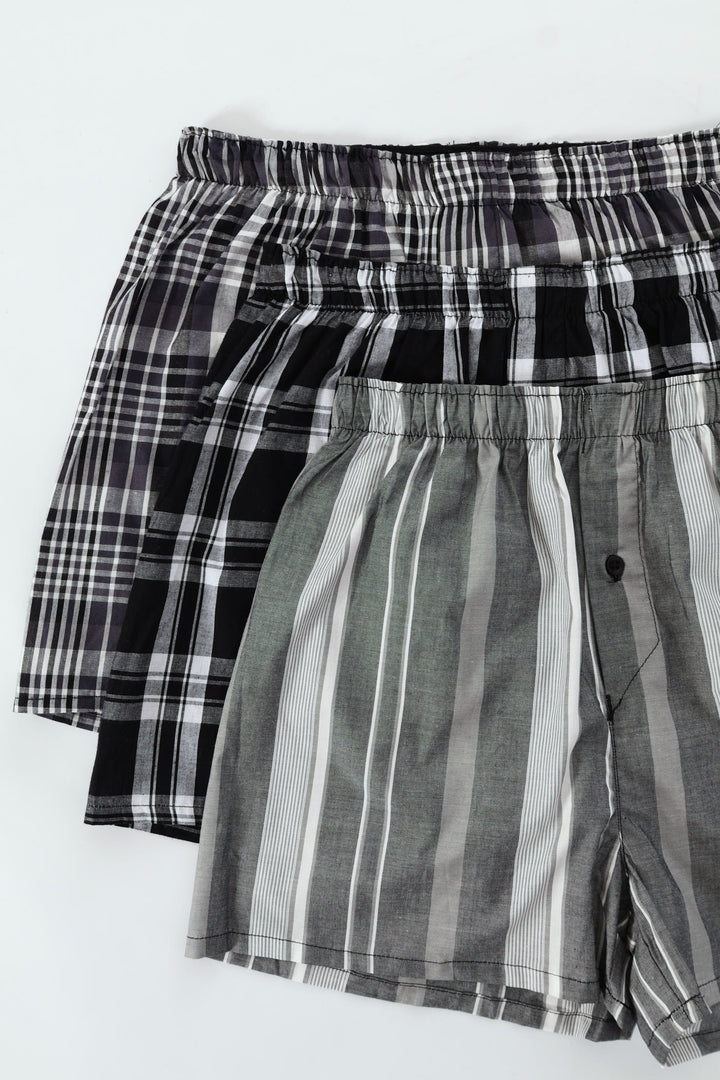 3 Pack Value Boxers - Black