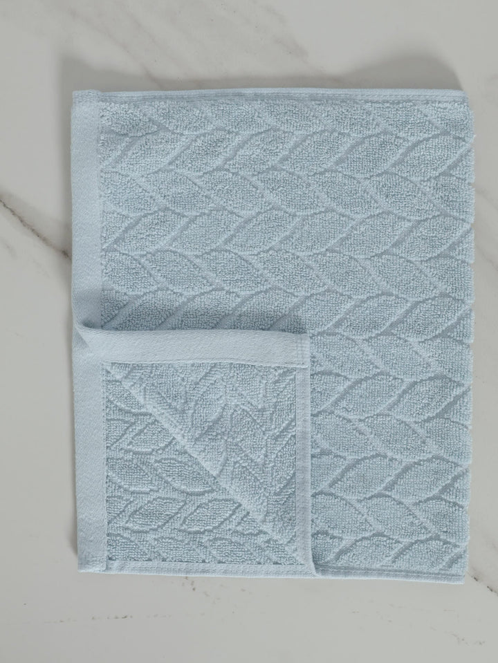550GSM Embossed Bath Towels - Duck Egg
