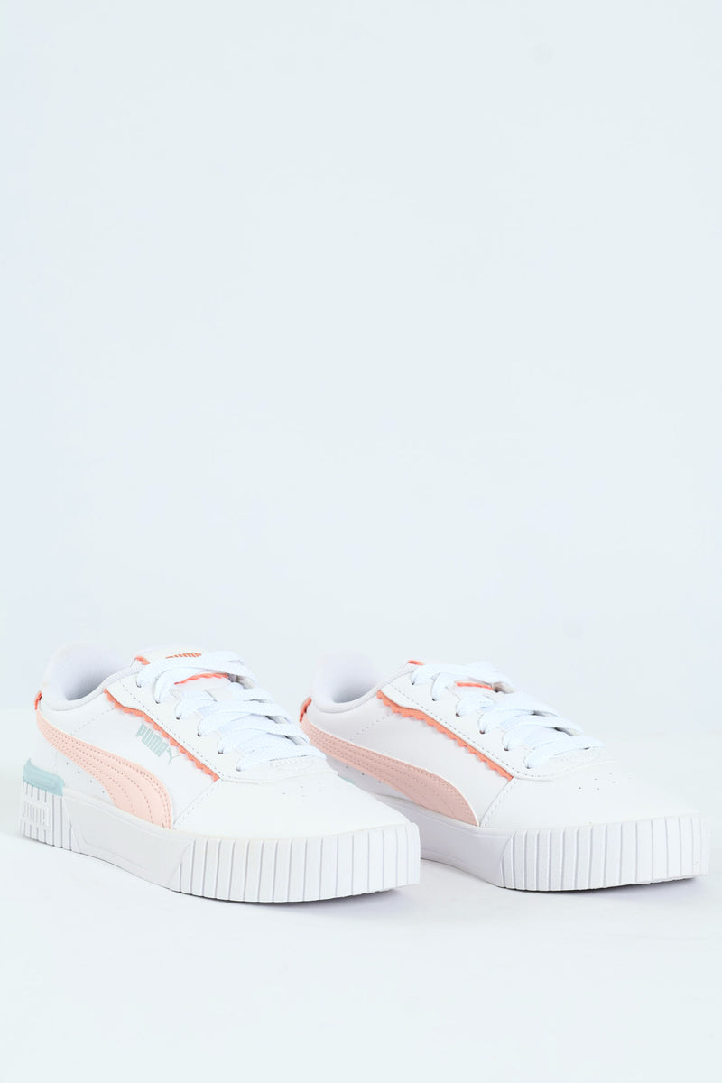 Girls Carina Off Side Sneaker - White