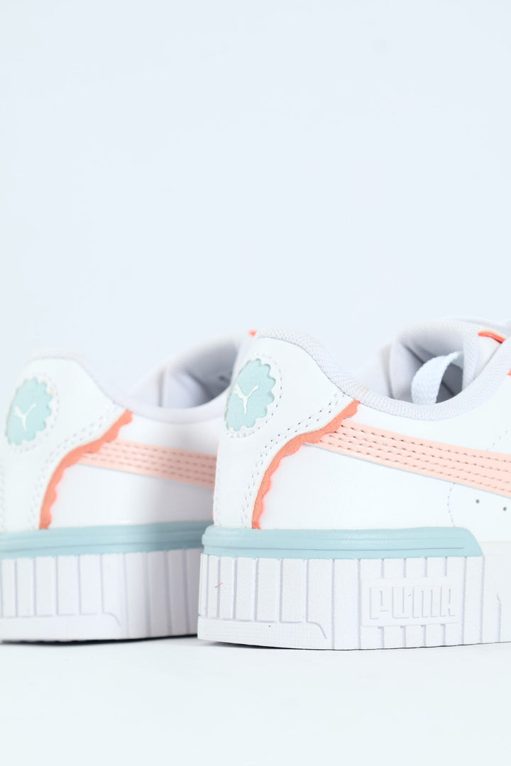 Girls Carina Off Side Sneaker - White