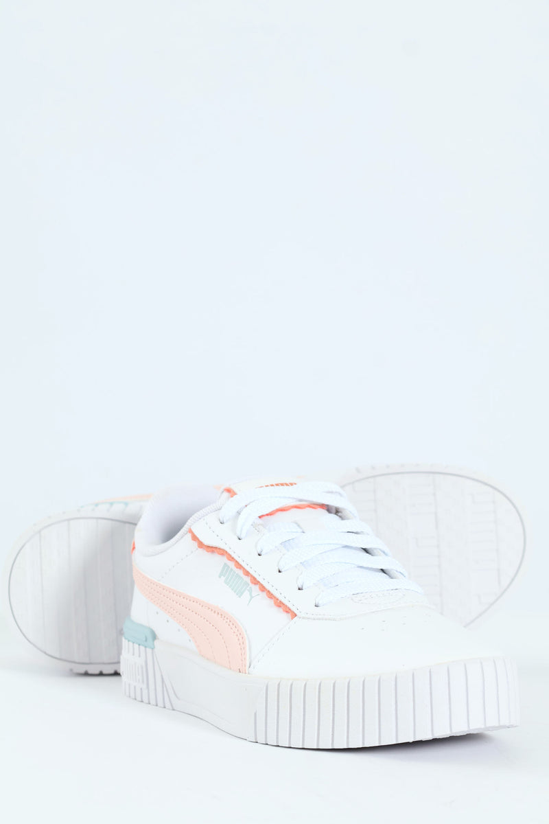 Girls Carina Off Side Sneaker - White