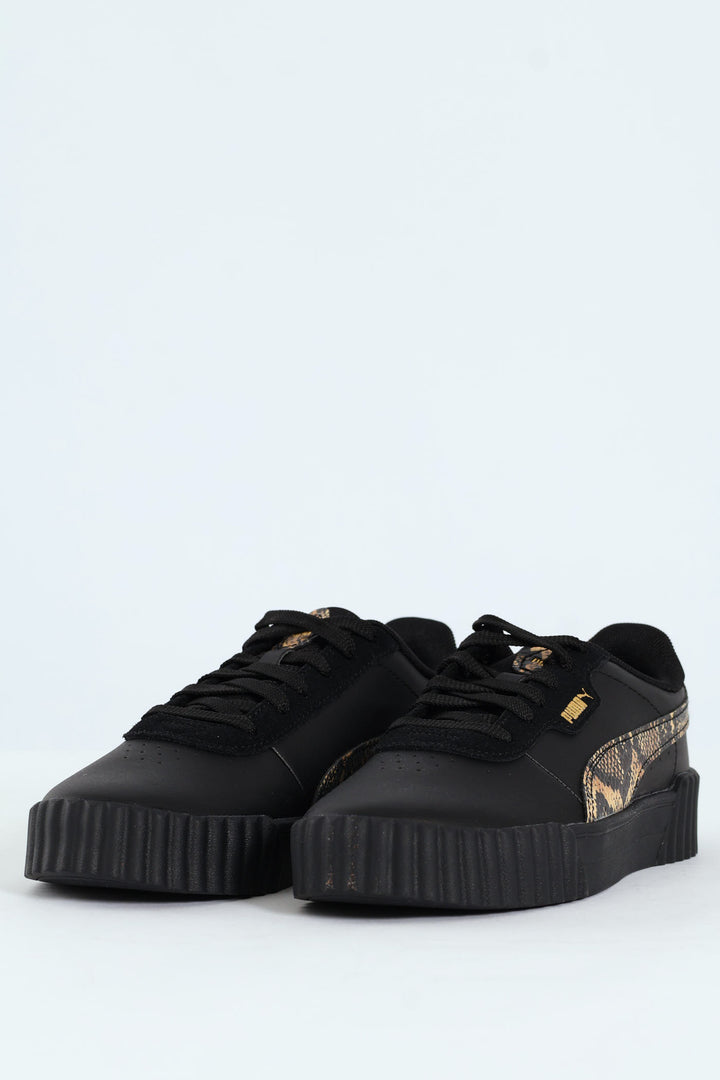Carina 3.0 Snake Chic Sneaker - Black/Beige