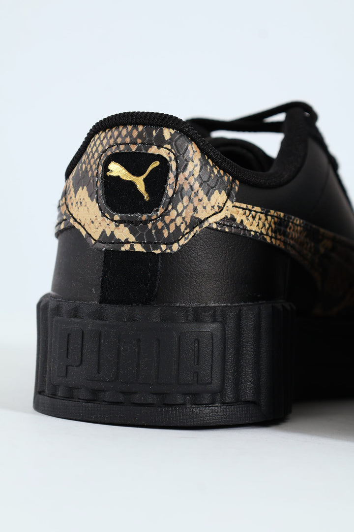Carina 3.0 Snake Chic Sneaker - Black/Beige