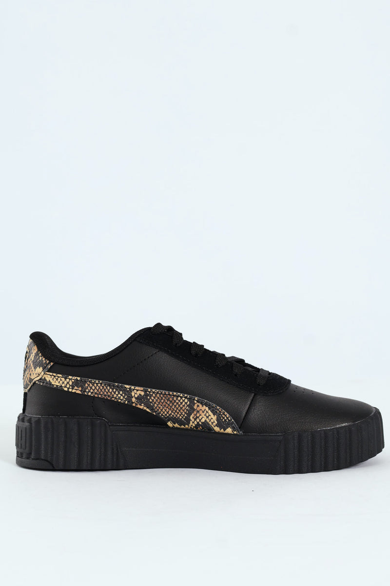 Carina 3.0 Snake Chic Sneaker - Black/Beige