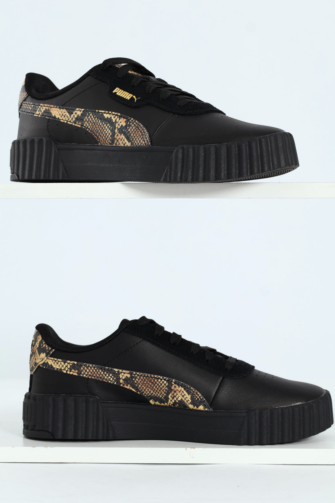 Carina 3.0 Snake Chic Sneaker - Black/Beige