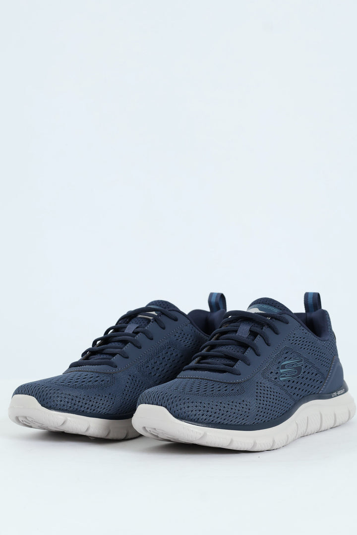 Track Lace Up Trainer - Navy