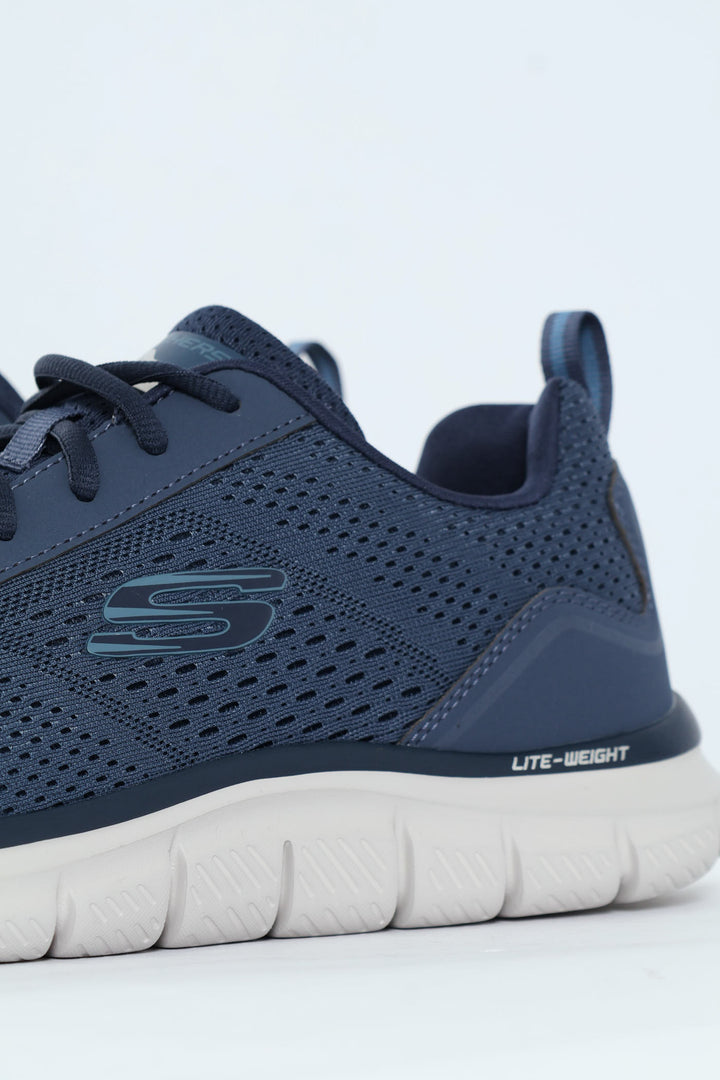 Track Lace Up Trainer - Navy