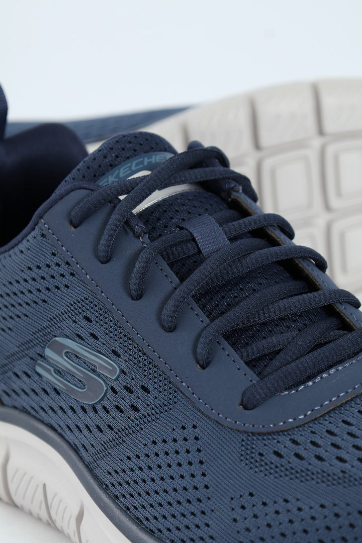 Track Lace Up Trainer - Navy
