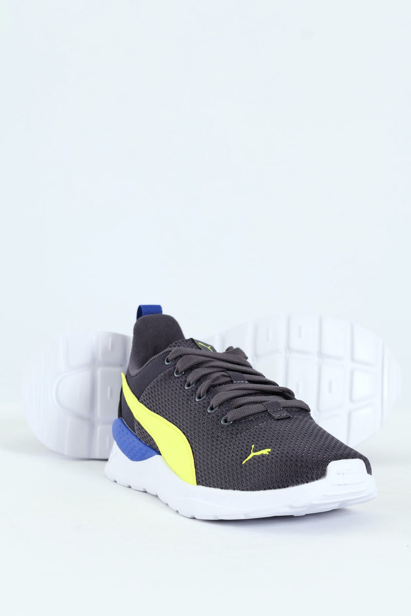 Boys Anazrun Lite Jr Galactic Sneaker - Black