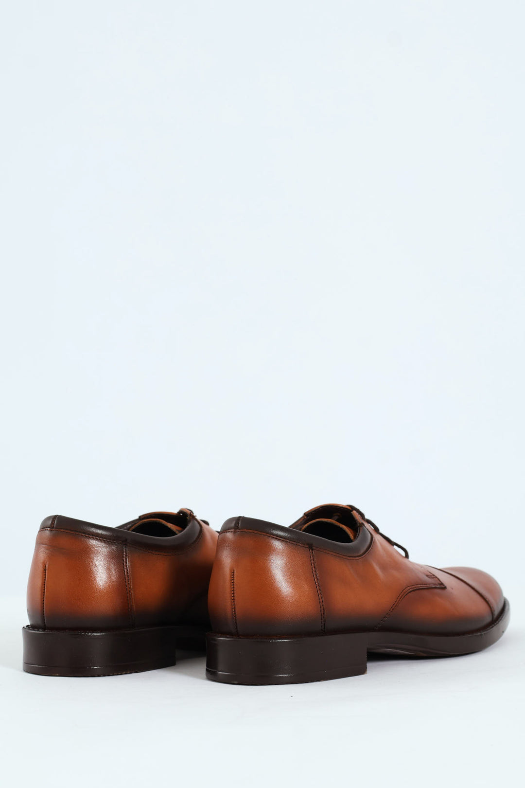 Toe Cap Formal Derby Shoe - Tan