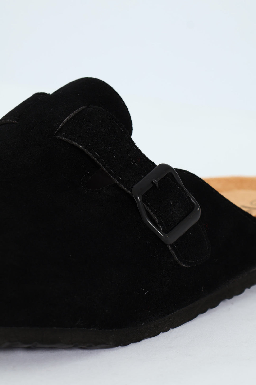 Microsuede Fashion Clog - Black