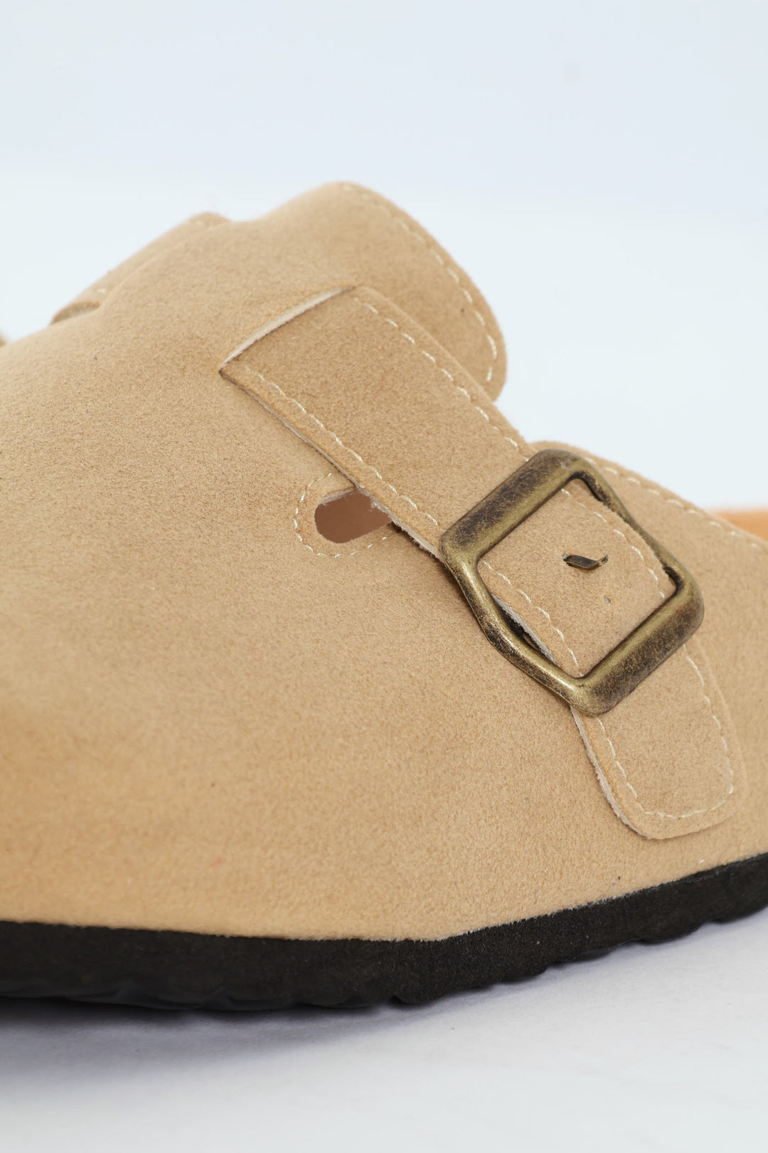 Microsuede Fashion Clog - Taupe