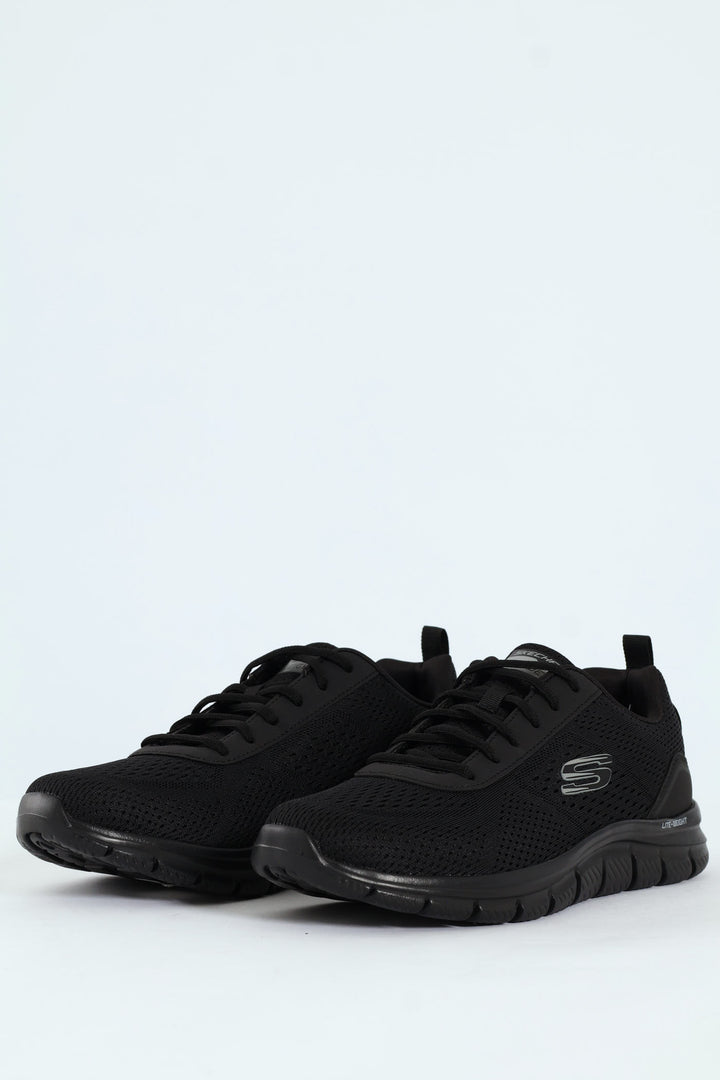 Track Lace Up Trainer - Black
