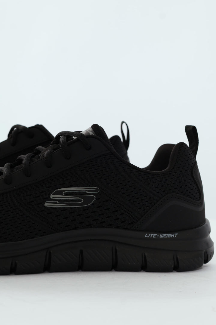 Track Lace Up Trainer - Black