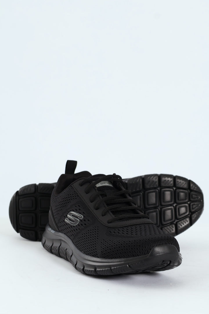 Track Lace Up Trainer - Black