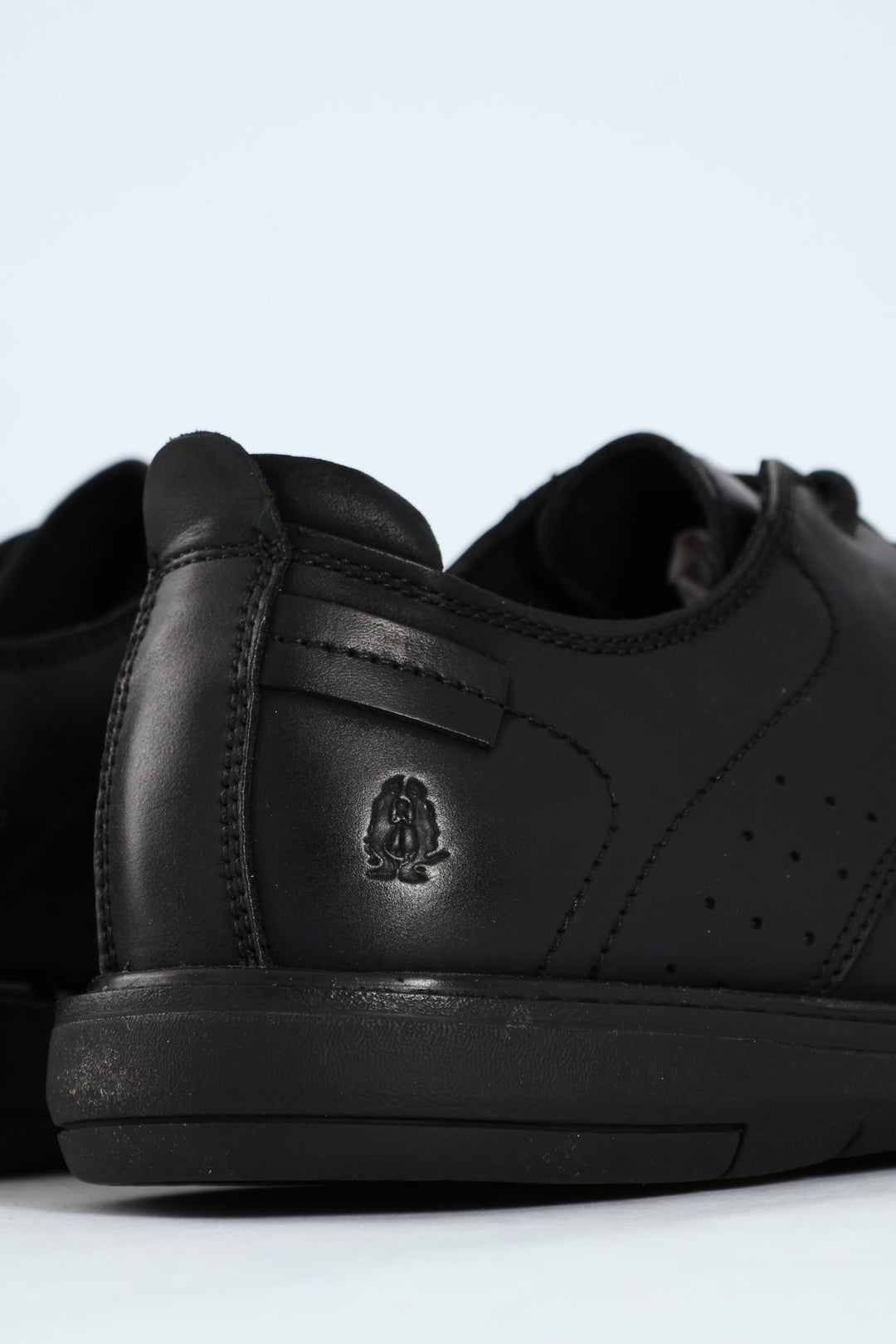 Lace Up Smart Casual Derby Shoe - Black