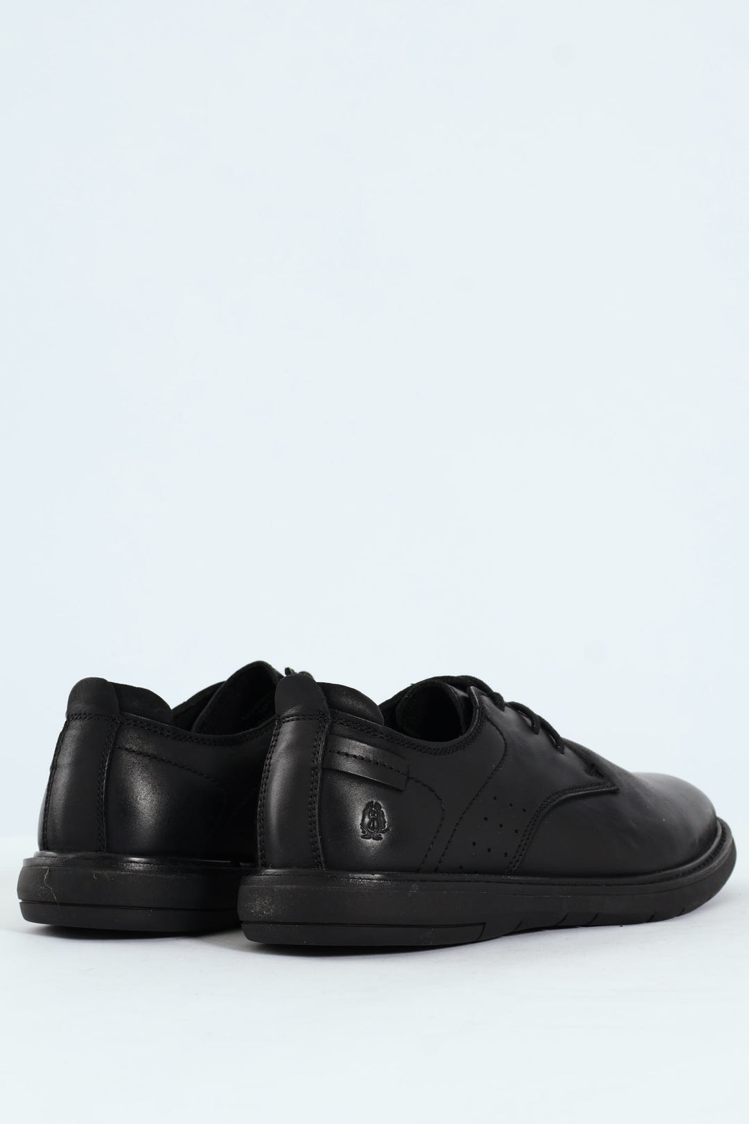 Lace Up Smart Casual Derby Shoe - Black