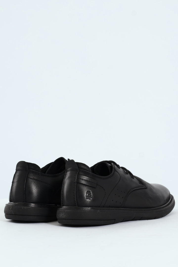 Lace Up Smart Casual Derby Shoe - Black