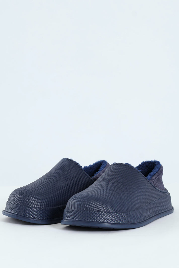 Closed Back Clog Slipper - Navy