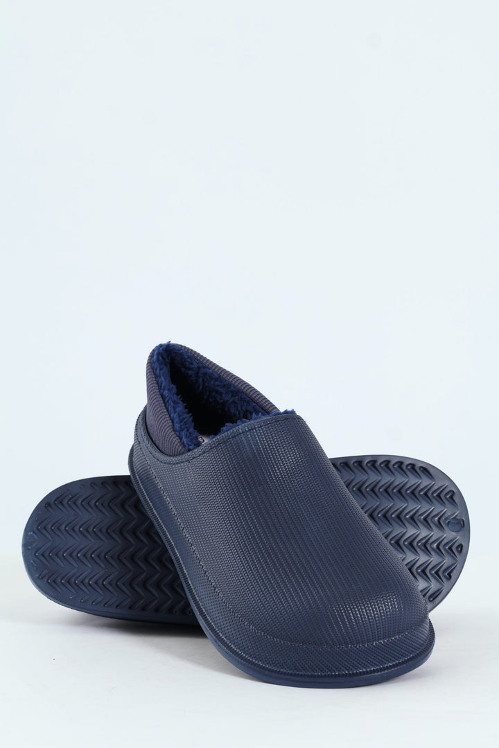 Closed Back Clog Slipper - Navy