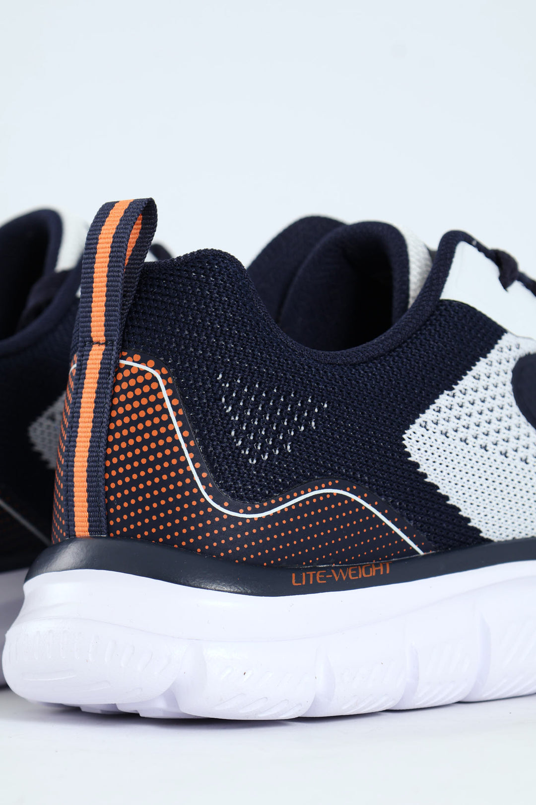 Track Lace Up Trainer - White/Navy