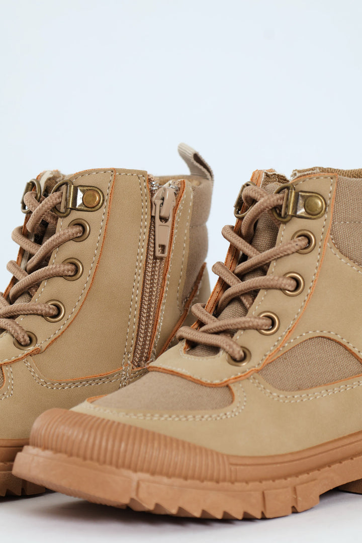 Pre-Boys Hiker Boot - Khaki