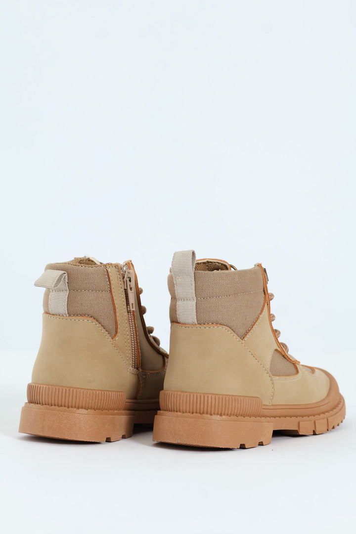 Pre-Boys Hiker Boot - Khaki