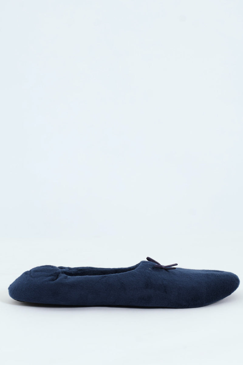 Ballerina Slipper Sock - Navy