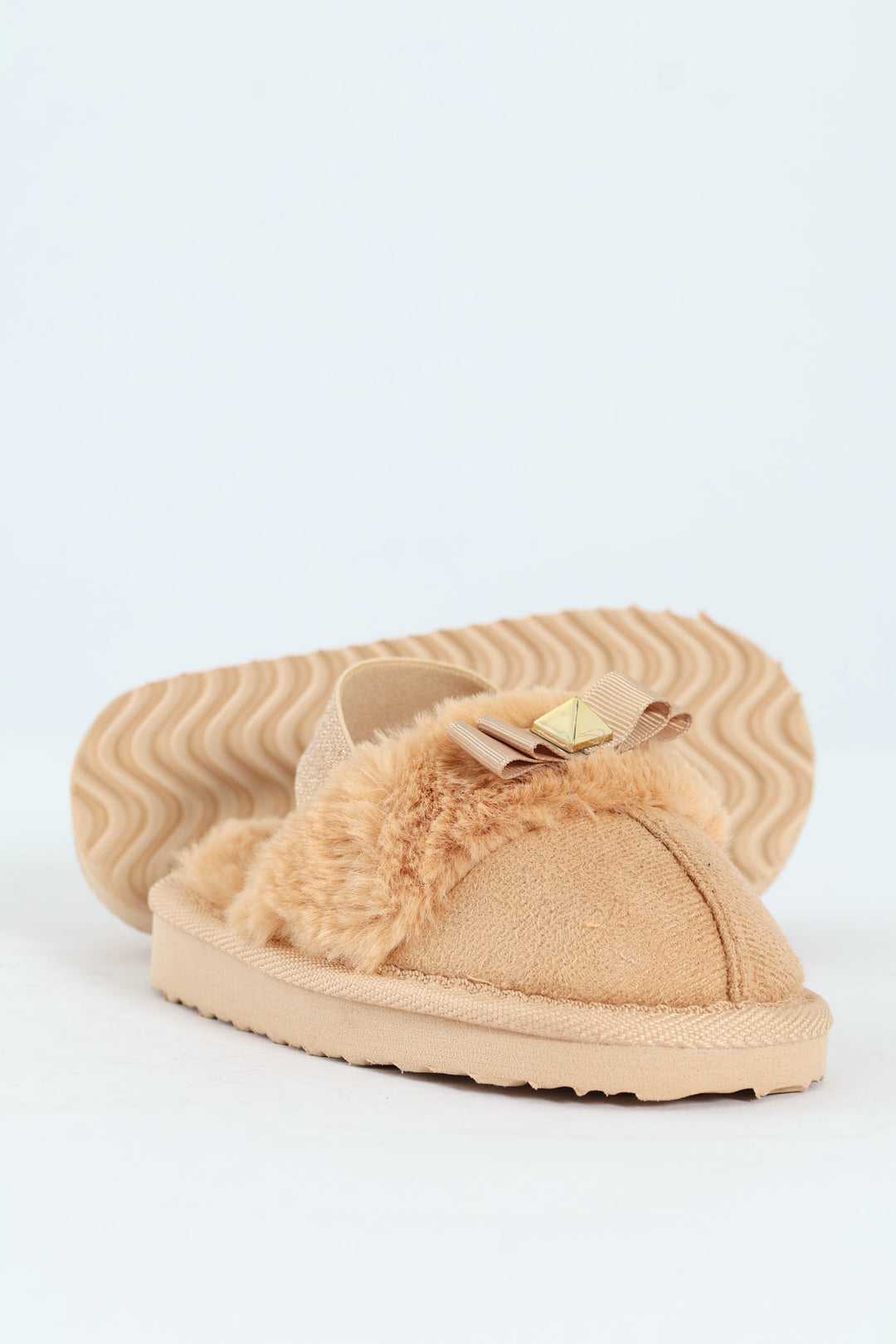 Pre-Girls Slingback Slipper - Stone