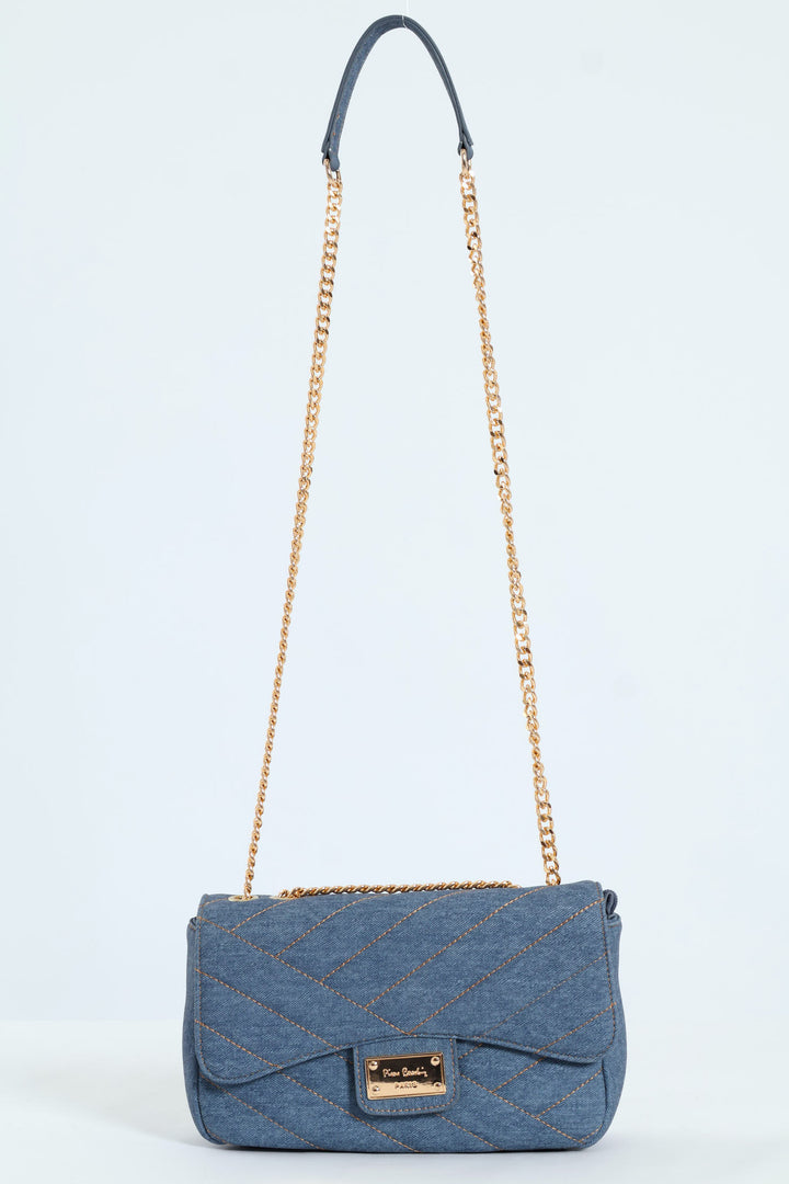 Tessa Shoulder Chain Bag - Denim