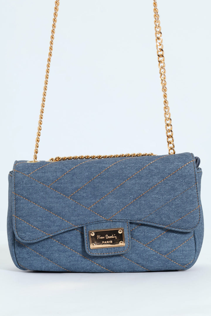 Tessa Shoulder Chain Bag - Denim