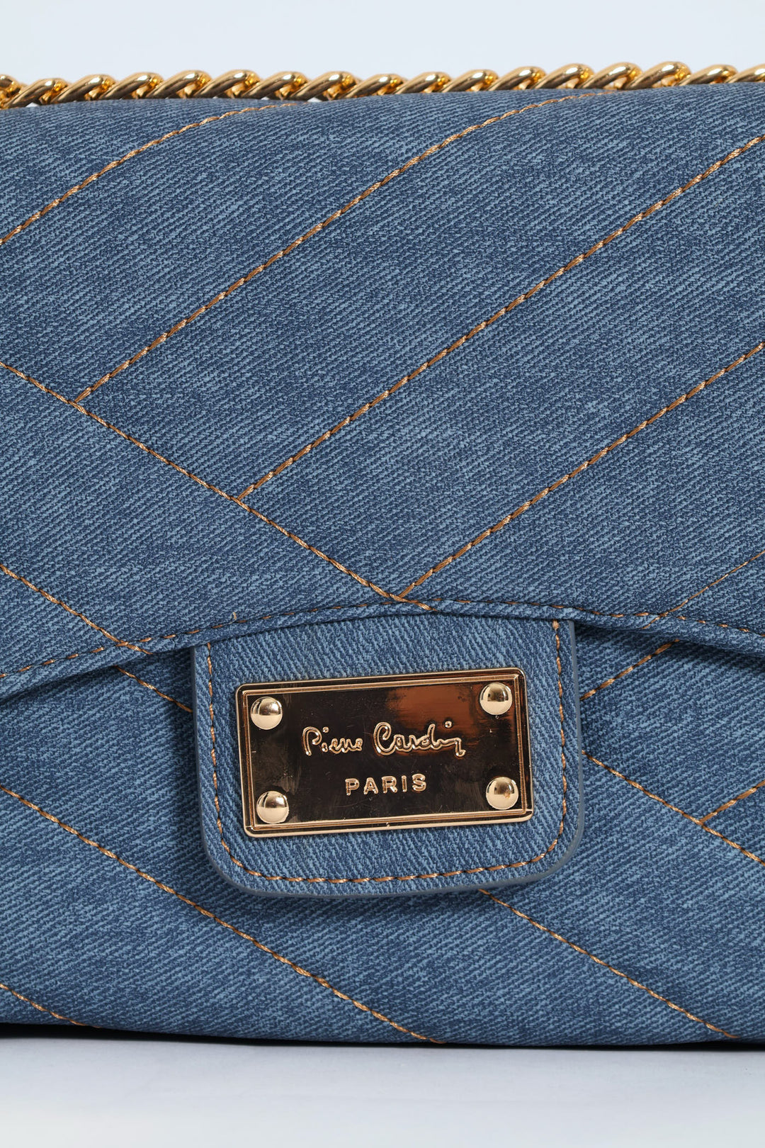 Tessa Shoulder Chain Bag - Denim