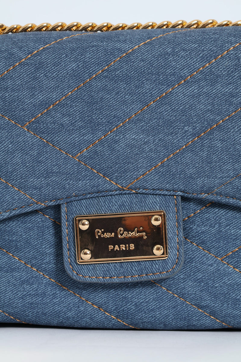 Tessa Shoulder Chain Bag - Denim