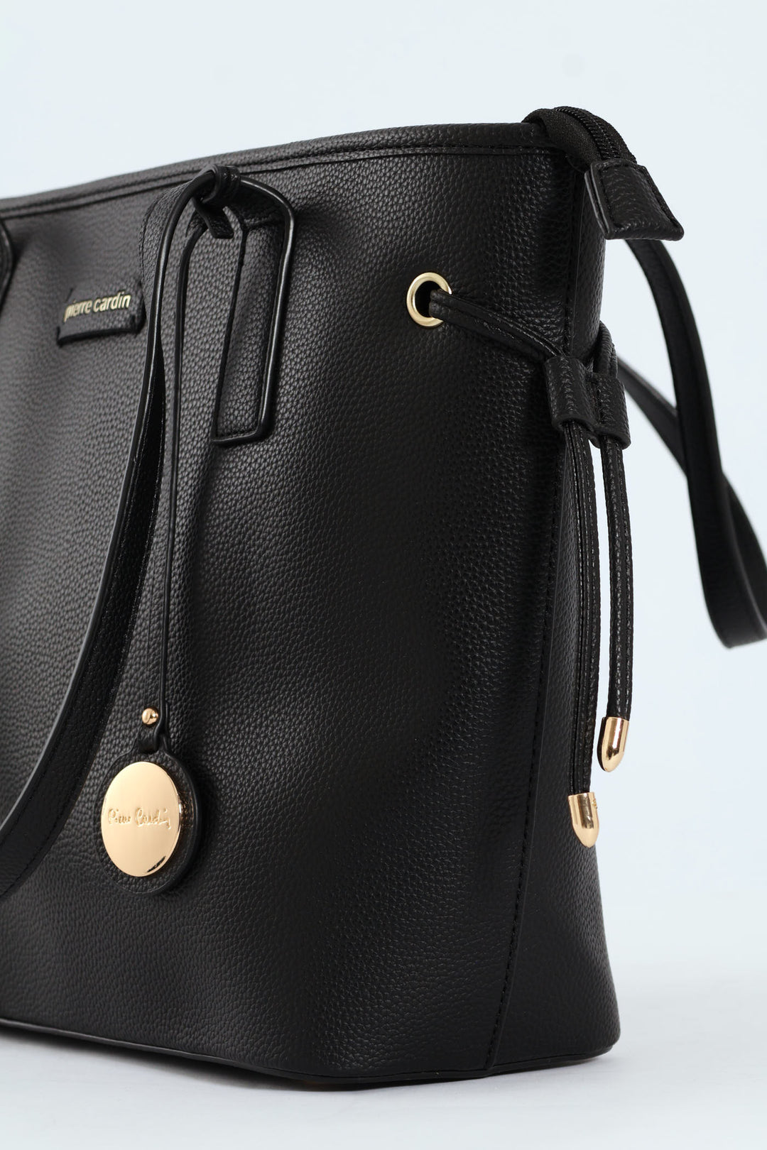 Charlotte Side Strap Tote Bag - Black