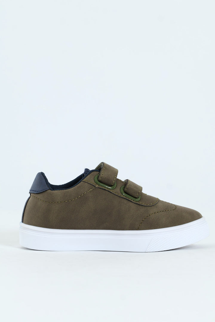 Pre-Boys Street Sneaker - Olive