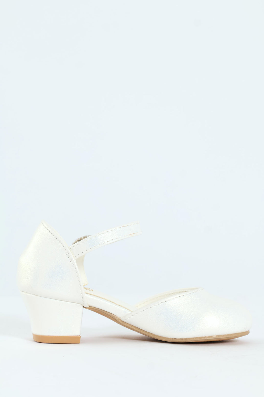 Pre-Girls Pearly Occasion Heel - White