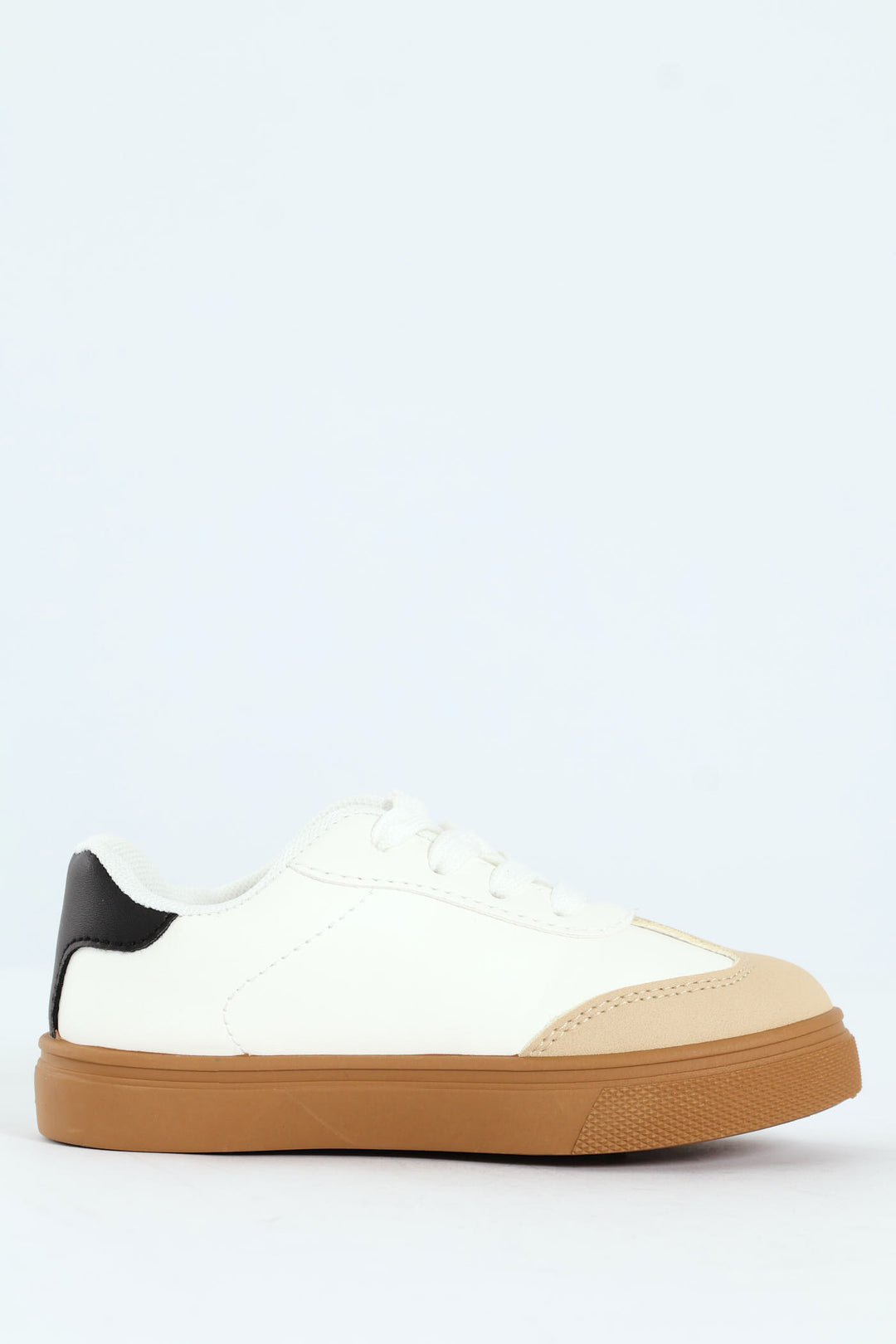 Pre-Girls Gumsole Sneaker - White/Black