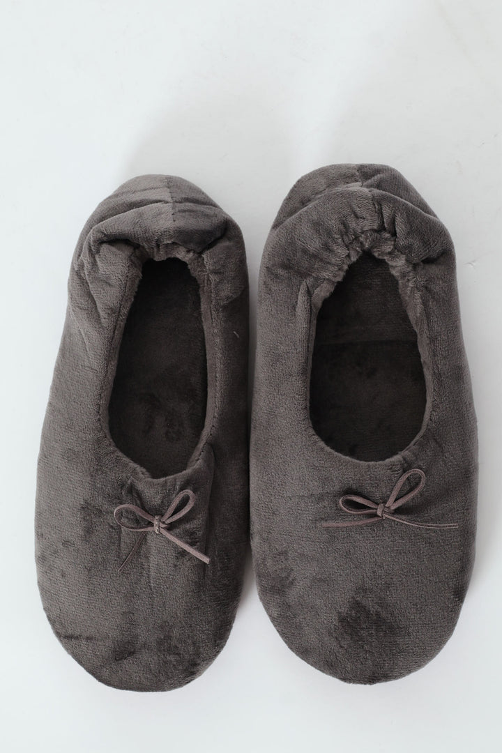 Ballerina Slipper Sock - Charcoal