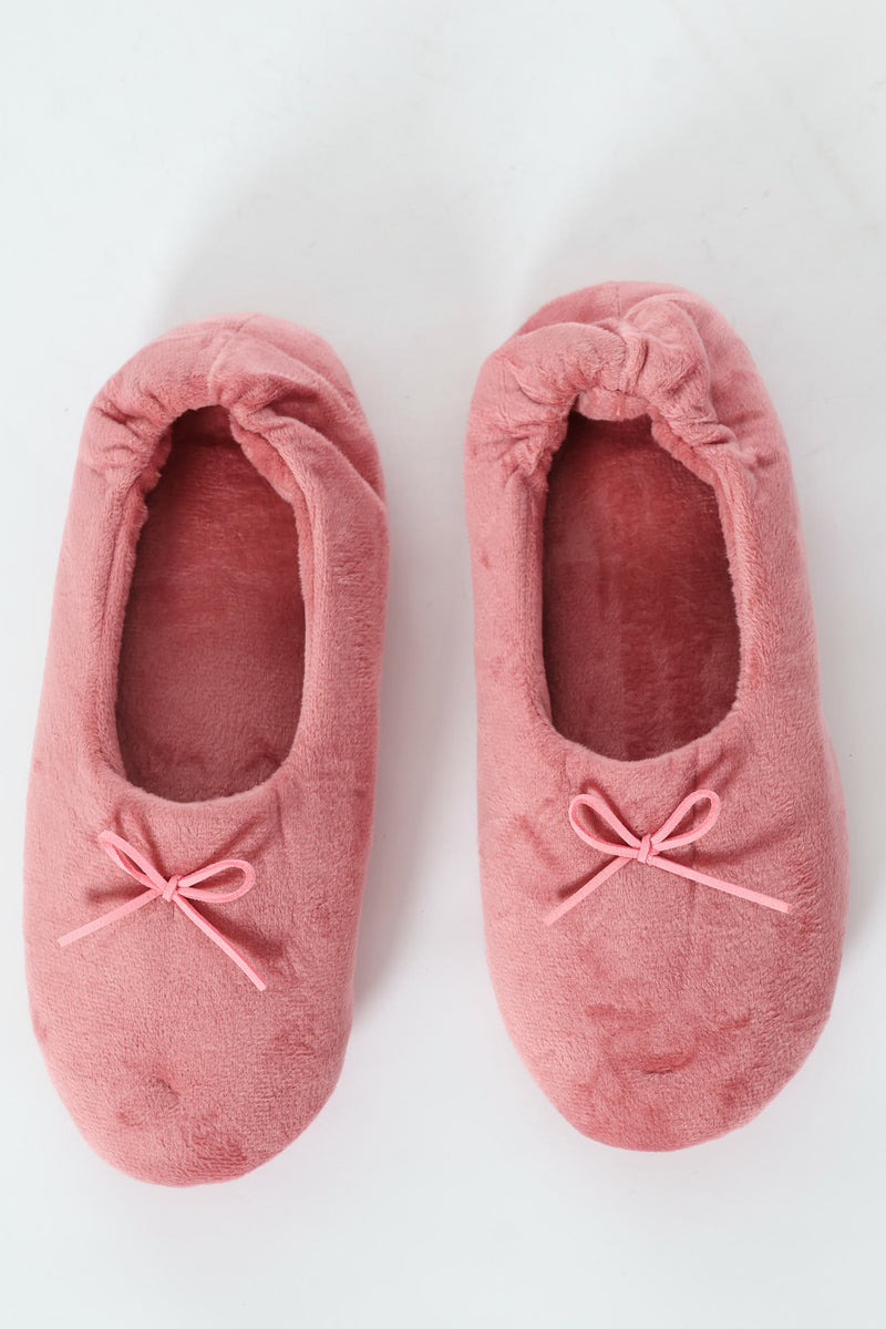 Ballerina Slipper Sock - Dusty Pink