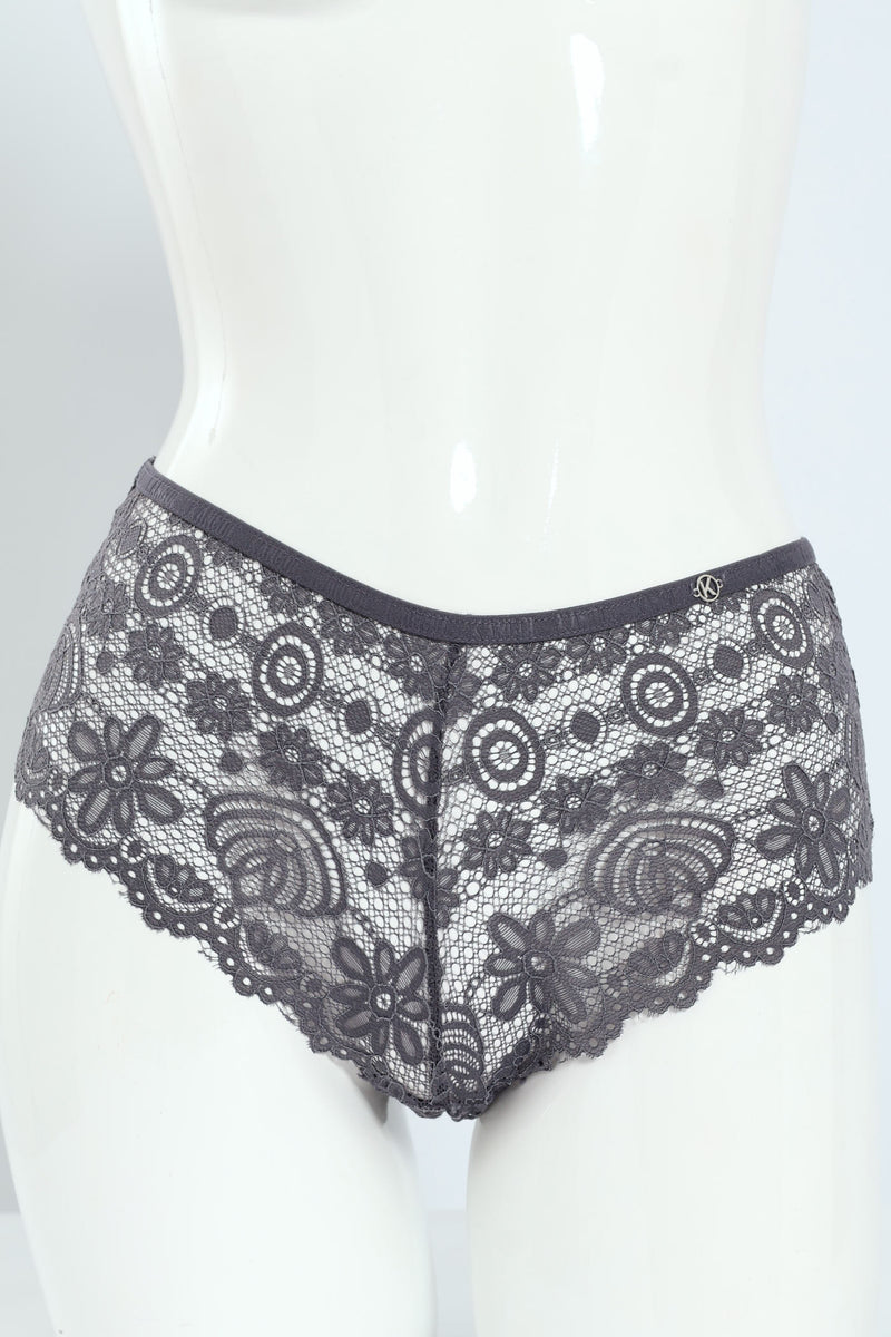 3 Pack Galloon Lace Midi Boyleg Panties - Raspberry/Storm/Pink