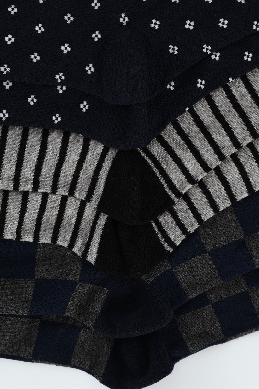 3 Pack Anklet Socks - Grey/Navy/Black