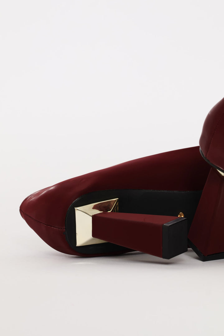 Dayla 1 Suede Heel - Wine