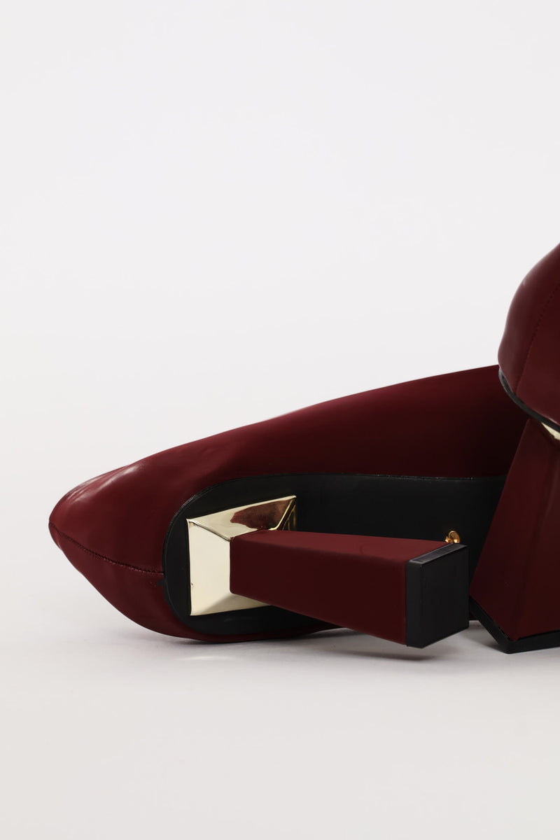 Dayla 1 Suede Heel - Wine