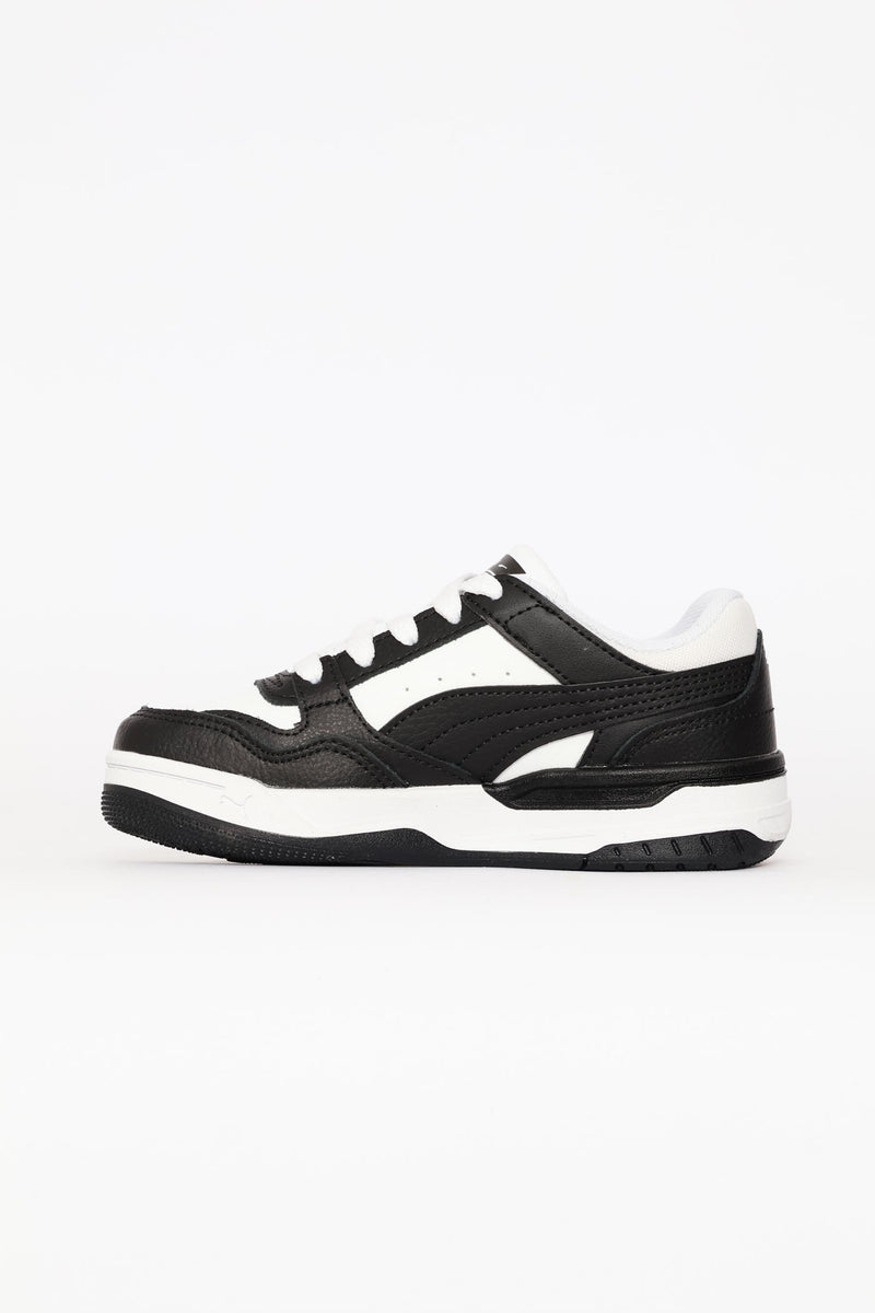 Pre-Boys Rebound Retro Ps Sneaker - Black/White