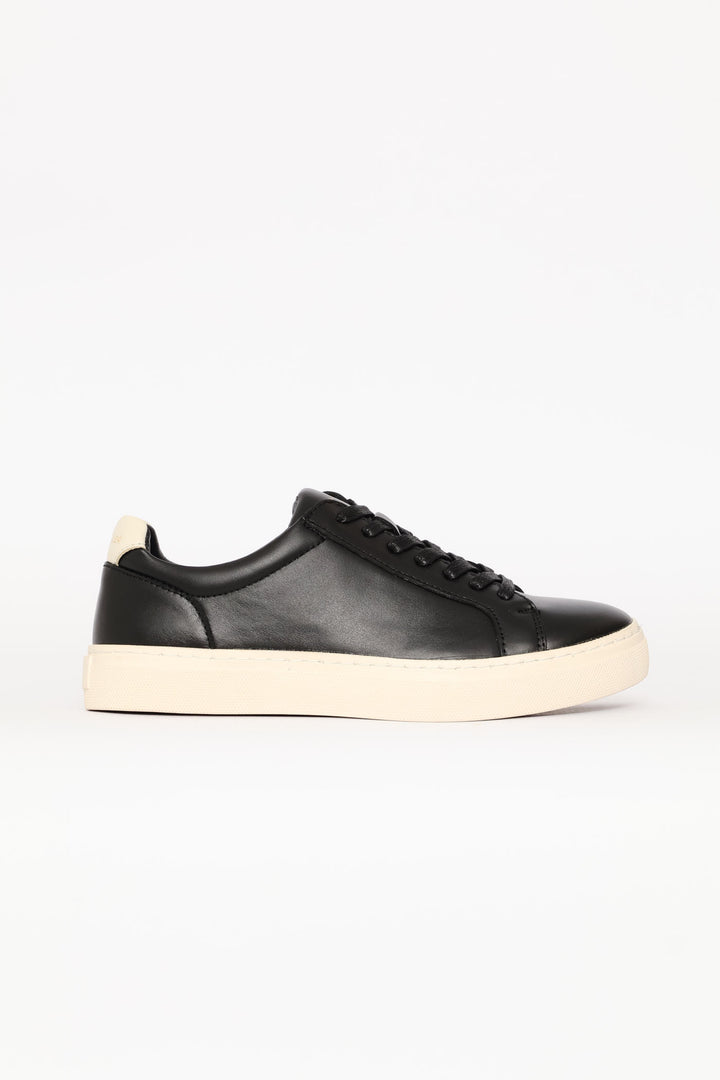 Classic Leather Court Sneaker - Black