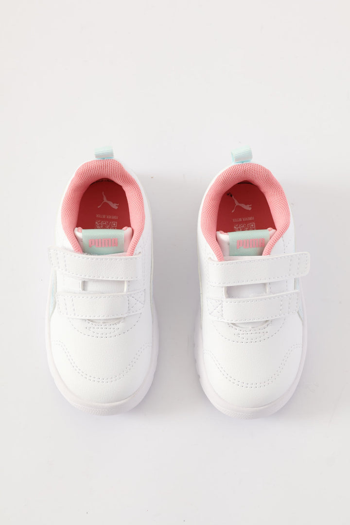 Pre-Girls Courtflex V3 Space Belle V Sneaker - White